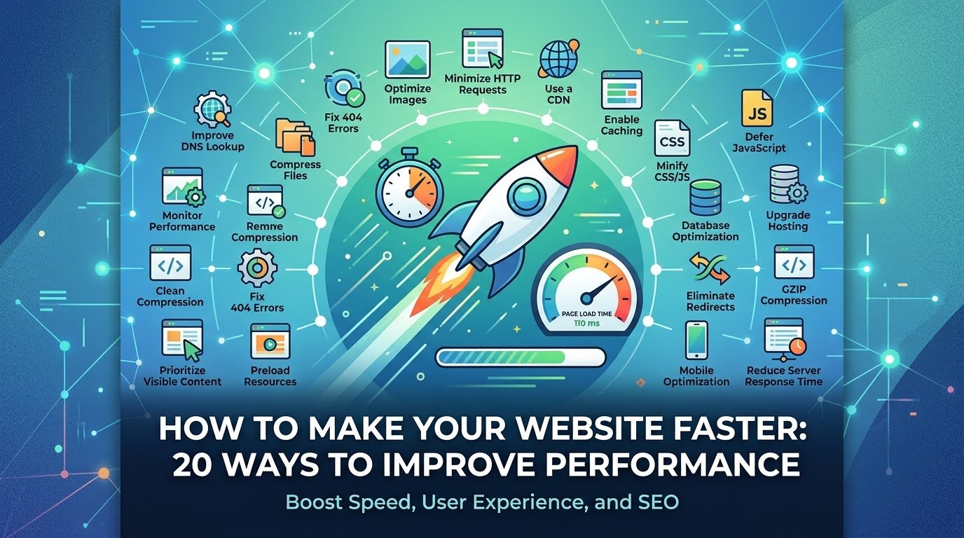 ⚡ How to Make Your Website Faster: 20 Ways to Improve Performance